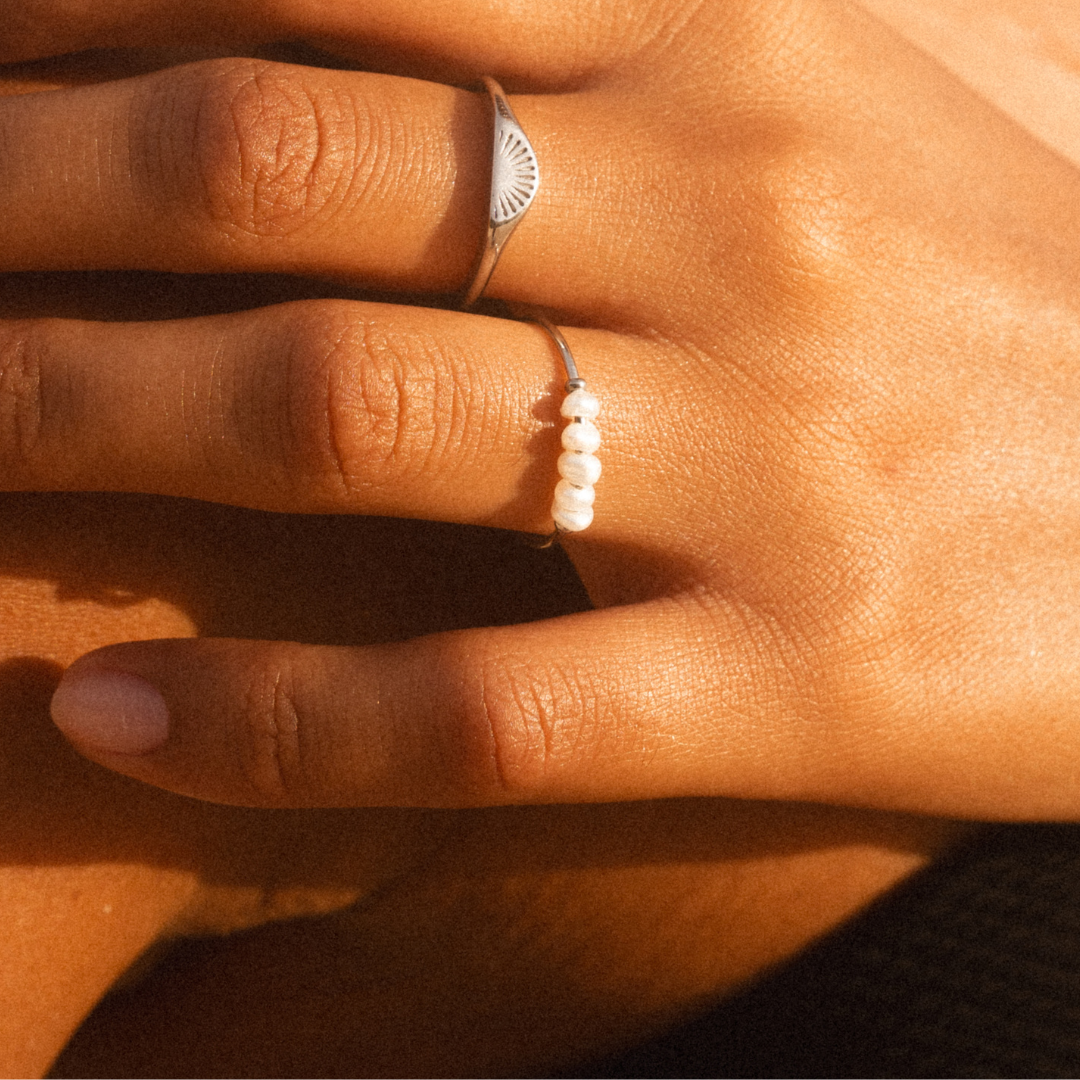 Anillo Mini Perlas