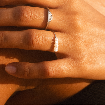 Anillo Mini Perlas