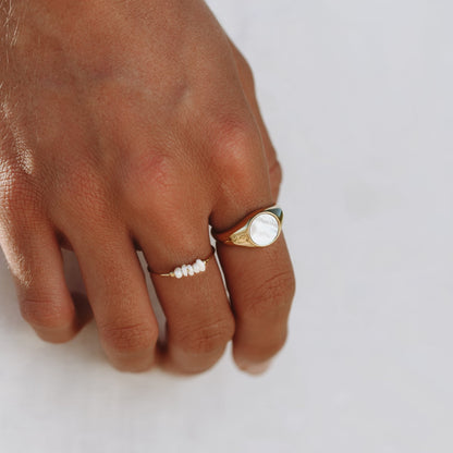 Anillo Mini Perlas
