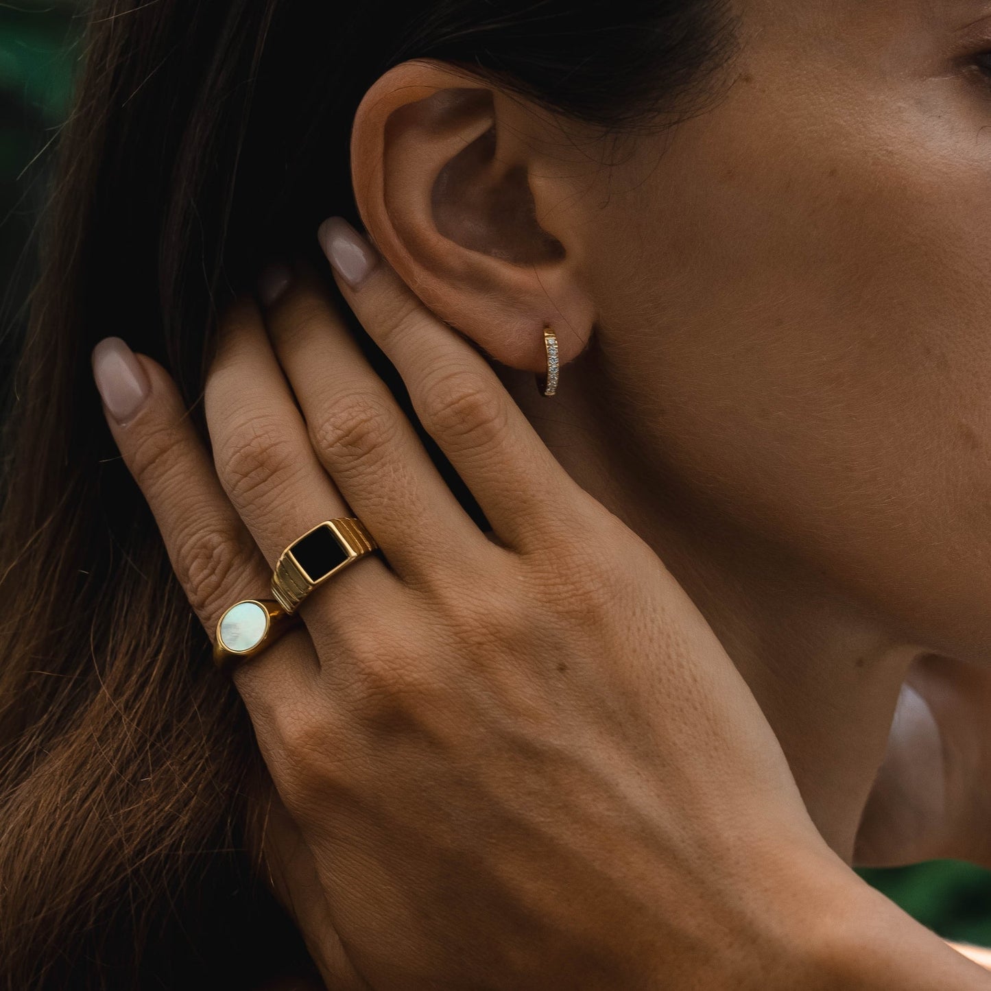 Anillo de ónix "Kaya"