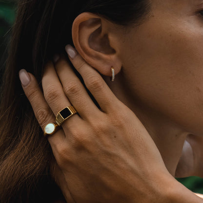 Anillo de ónix "Kaya"