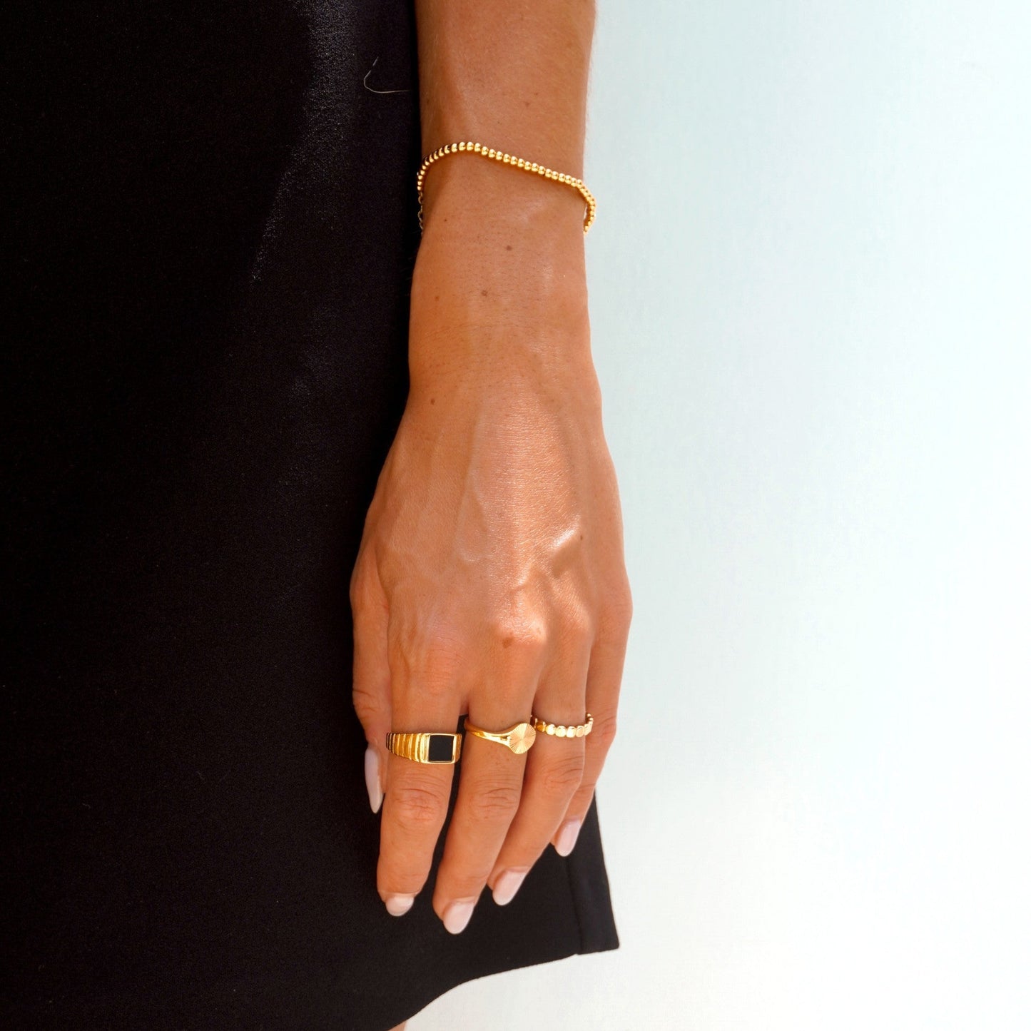 Anillo de ónix "Kaya"