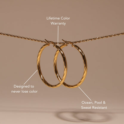 Aretes atrevidos trenzados