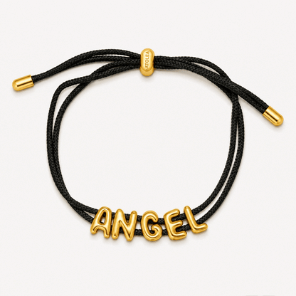 Pulsera con nombre de burbuja