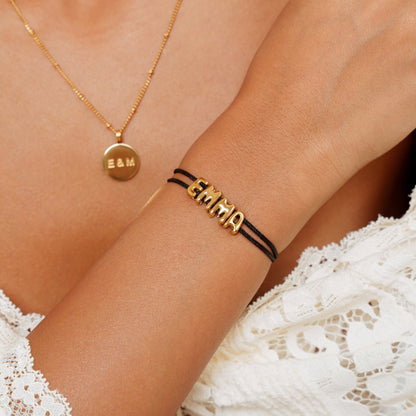 Pulsera con nombre de burbuja