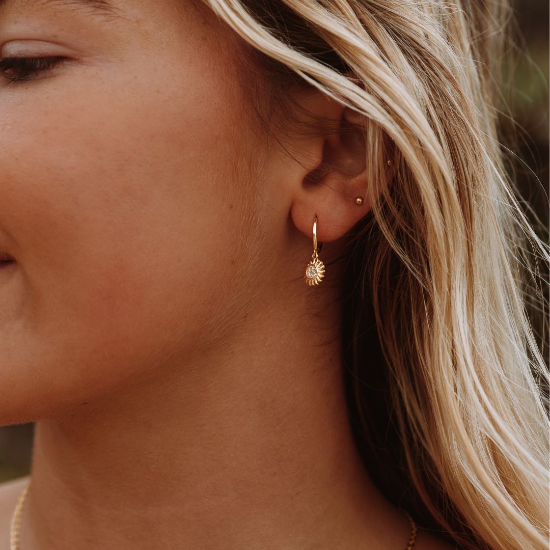 Pendientes de aro Helios