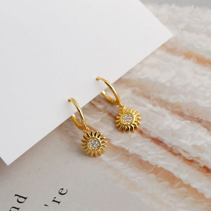 Pendientes de aro Helios
