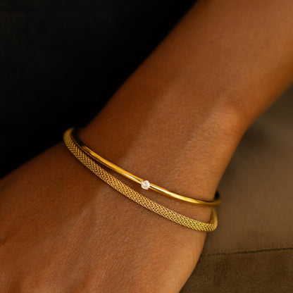 Brazalete solar delgado
