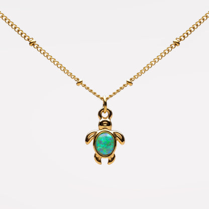 Collar de tortuga de ópalo