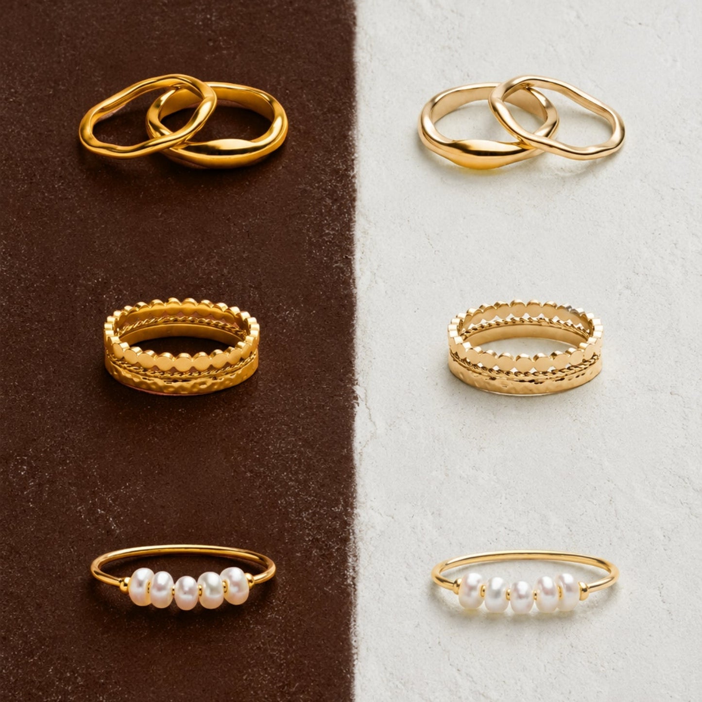 Anillo Mini Perlas