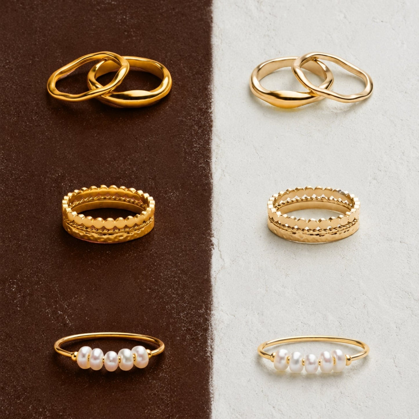 Anillos apilables "Gemini"