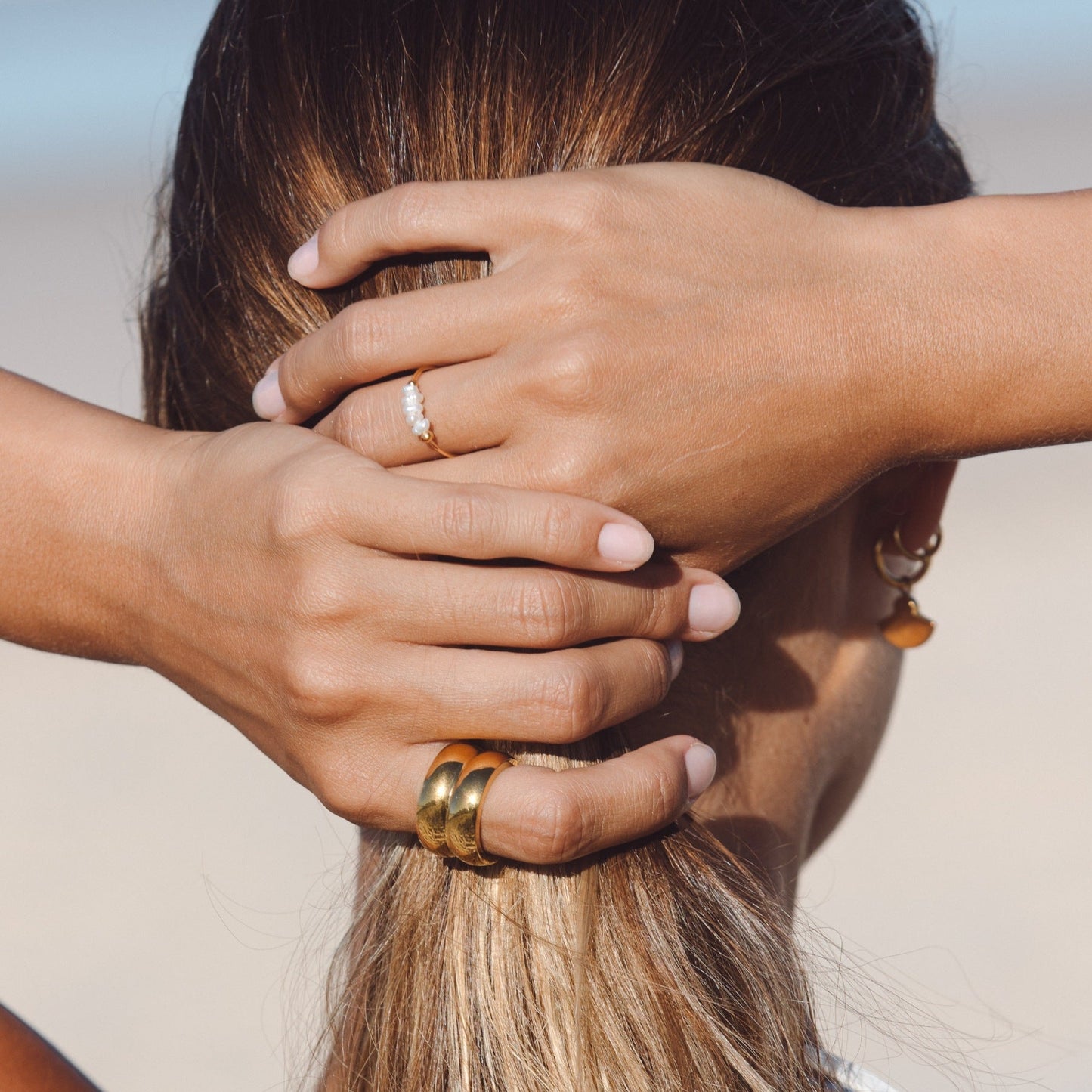 Anillo Mini Perlas